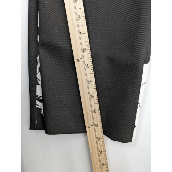 Adam Lippes Black White Floral Cigarette Pants Denim Size US 8 - Picture 14 of 14